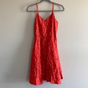 Gap orange floral summer dress
